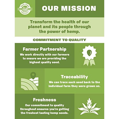 Manitoba Harvest Hemp Hearts Raw Shelled Hemp Seeds, 16Oz; 10G P