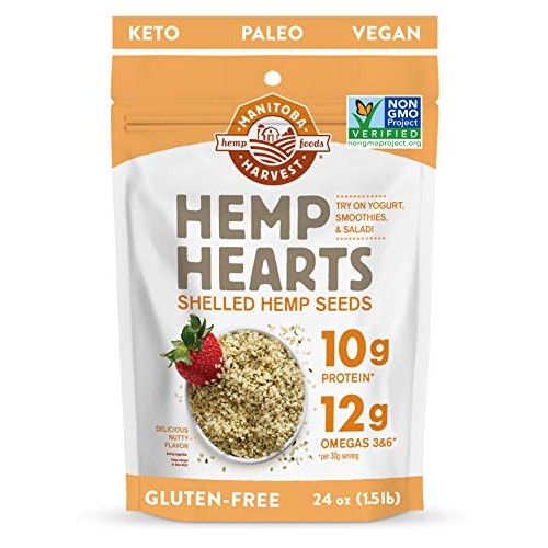 Manitoba Harvest Hemp Hearts Shelled Hemp Seeds, 24Oz; 10G Plant