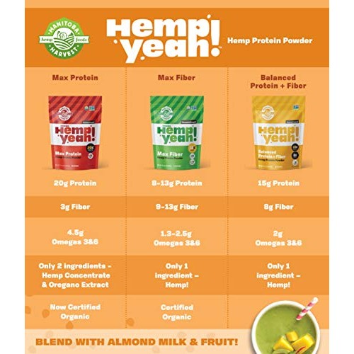 Manitoba Harvest Hemp Yeah! Balanced Protein + Fiber Powder, Uns