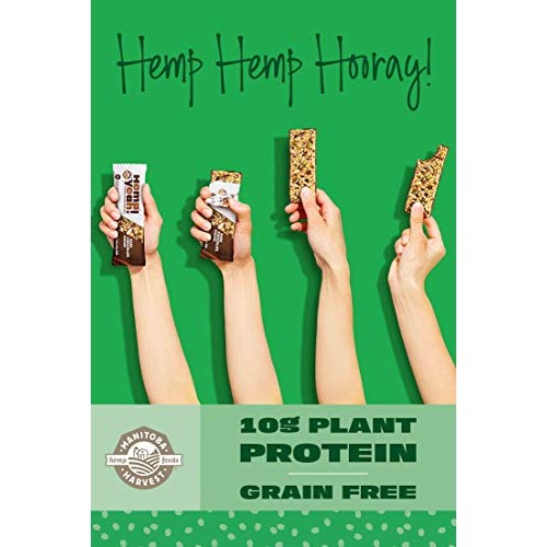 Manitoba Harvest Hemp Yeah! Bars, Dark Chocolate Cacao 12 Bars