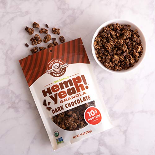 Manitoba Harvest Hemp Yeah! Granola, Dark Chocolate, 10Oz, With