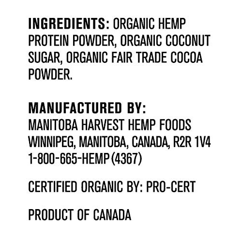 Manitoba Harvest Hemp Yeah! Organic Max Fiber Protein Powder, Ch