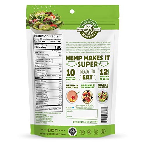Manitoba Harvest Organic Hemp Hearts Raw Shelled Hemp Seeds, 7 O