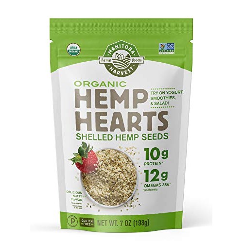 Manitoba Harvest Organic Hemp Hearts Raw Shelled Hemp Seeds, 7 O