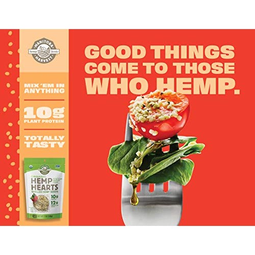 Manitoba Harvest Organic Hemp Hearts Shelled Hemp Seeds, 18Oz; W