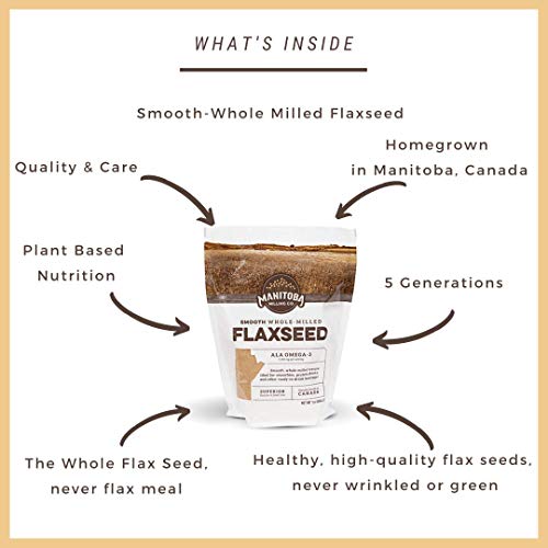 Manitoba Milling Finest Whole Milled Smooth Golden Flaxseed Flax