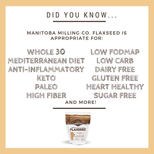 Manitoba Milling Finest Whole Milled Smooth Golden Flaxseed Flax