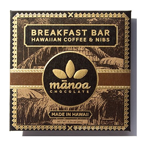 Manoa Breakfast Bar Hawaiian Coffee &Amp; Nibs 60% Mini