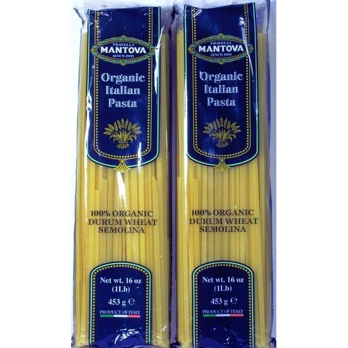 Mantova Organic Fettucine Pasta - Pack Of 10 Non-Gmo Authentic