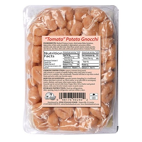 Cara Mamma Sundried Tomato Potato Gnocchi Pack Of 6, Gmo Fre