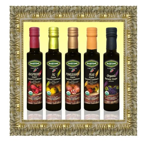 Mantova Fratelli Raspberry Organic Balsamic Vinegar, 8.5 Oz