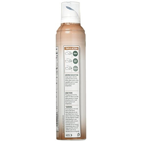 Ginger Infused Extra Virgin Olive Oil Spray 8 Oz, 100% Natural E