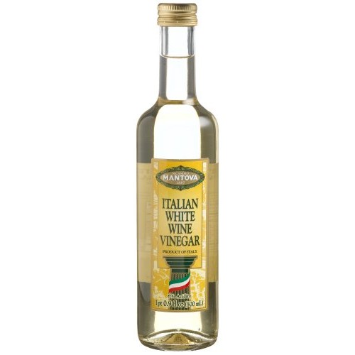 Mantova Italian White Wine Vinegar, 17-Ounce Bottles Pack Of 4