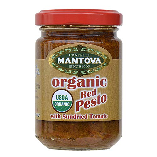 Mantova Organic Pesto, Red, 4.6 Oz Pack Of 4