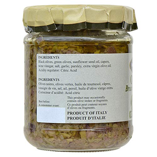 Mantova Bruschetta Olive, 6-Ounce Bottles Pack Of 4