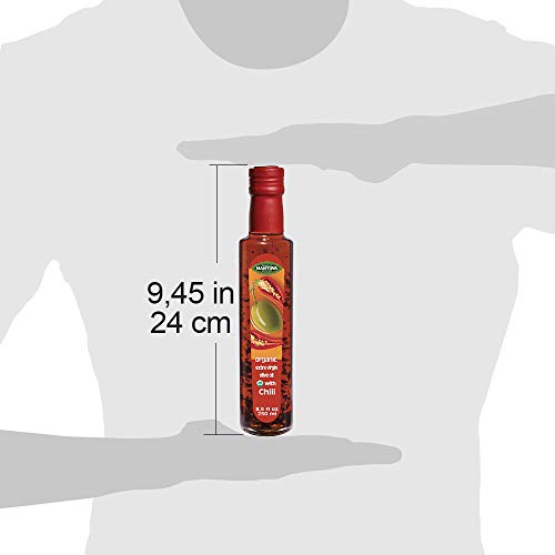 Mantova Chili Organic Extra Virgin Olive Oil, 8.5-Ounce Bottles