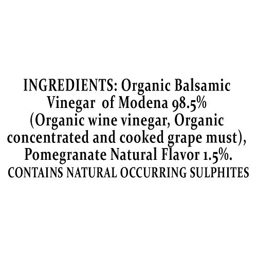 Mantova Fratelli Pomegranate Organic Balsamic Vinegar, 8.5 Oz P