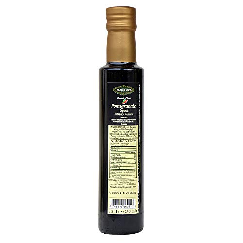Mantova Fratelli Pomegranate Organic Balsamic Vinegar, 8.5 Oz P