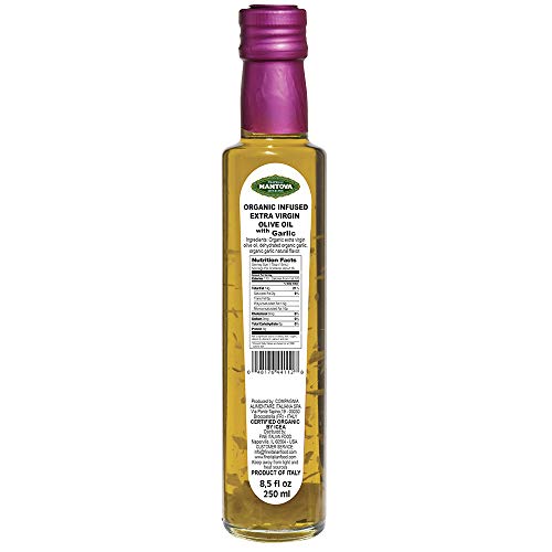 Mantova Garlic Organic Flavored Evoo, 2.4 Lb Pack Of 2