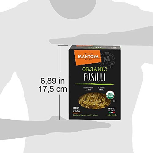 Mantova Italian Organic Spirali Pasta - 100% Durum Semolina Orga