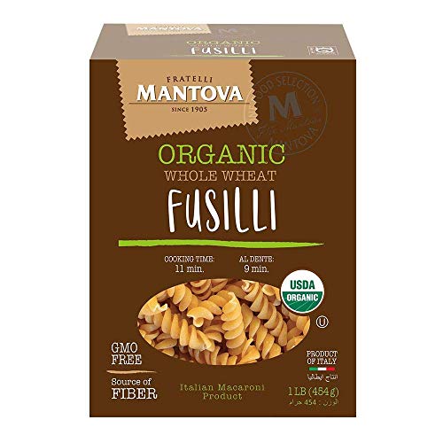 Mantova Italian Organic Whole Wheat Spirali Pasta - 100% Durum S