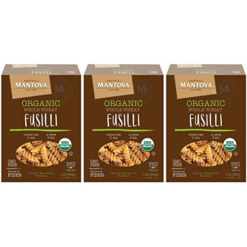 Mantova Italian Organic Whole Wheat Spirali Pasta - 100% Durum S