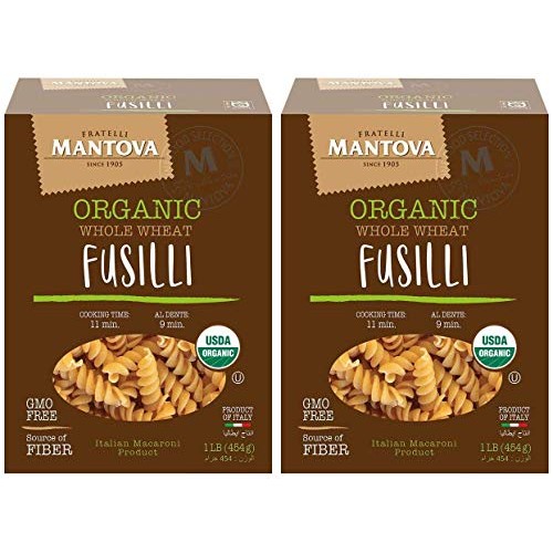 Mantova Italian Organic Whole Wheat Spirali Pasta - 100% Durum S