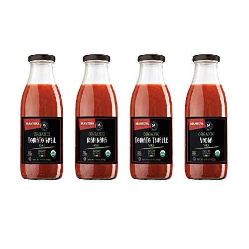 Mantova Italian Roasted Garlic Tomato Sauce 24 Ounce Pack Of 2