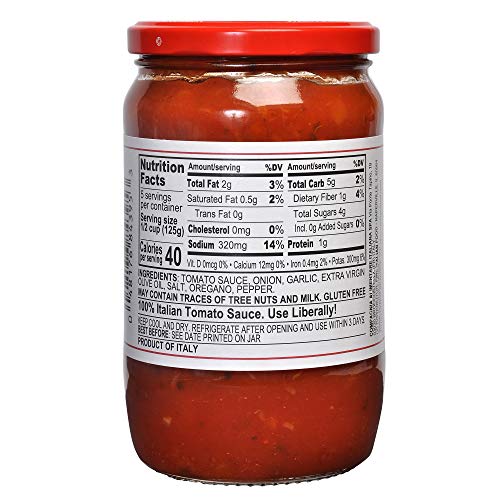 Mantova Italian Roasted Garlic Tomato Sauce 24 Ounce Pack Of 2