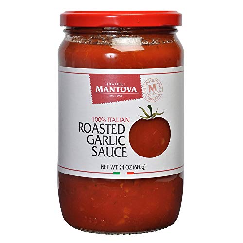 Mantova Italian Roasted Garlic Tomato Sauce 24 Ounce Pack Of 2