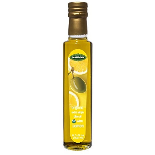 Mantova Lemon Organic Extra Virgin Olive Oil, 8.5 Oz Bottles Pa