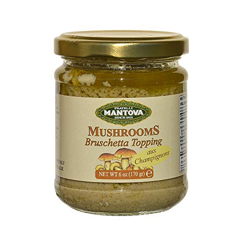 Mantova Mushroom Bruschetta Topping 6 Oz, Made With Fresh Wild I