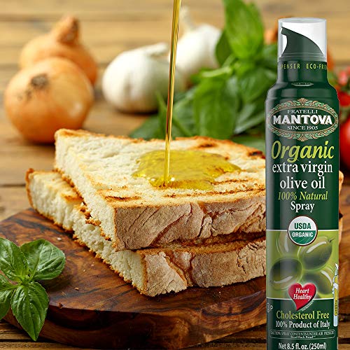 Mantova Organic Extra Virgin Olive Oil Spray, Heart-Healthy Cook