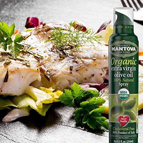 Mantova Organic Extra Virgin Olive Oil Spray, Heart-Healthy Cook