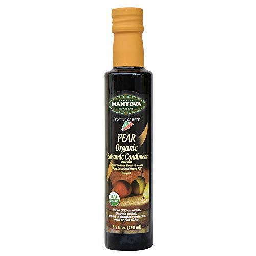 Mantova Organic Pear Balsamic Vinegar Of Modena, Perfect For Sal