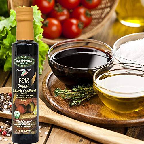 Mantova Organic Pear Balsamic Vinegar Of Modena, Perfect For Sal