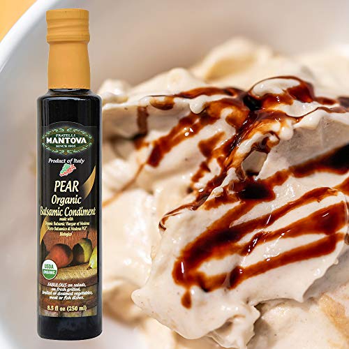 Mantova Organic Pear Balsamic Vinegar Of Modena, Perfect For Sal