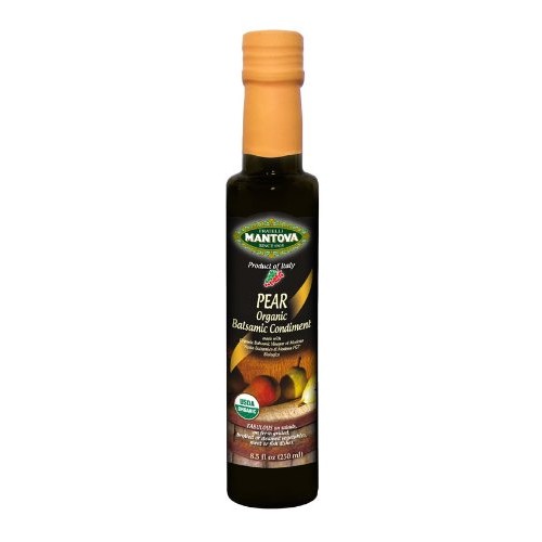 Mantova Organic Pear Balsamic Vinegar Of Modena, Perfect For Sal