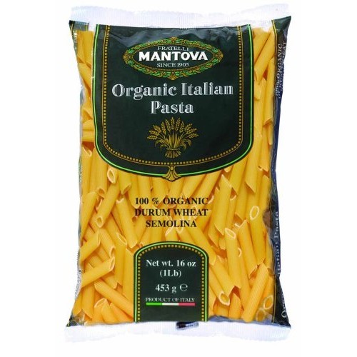 Mantova Organic Penne Rigate Pasta 1 Lb. Pack Of 12 The Finest