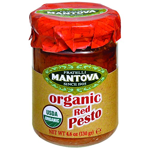 Mantova Organic Red Pesto 4.6 Oz Pack Of 4, Italian Recipe, Or