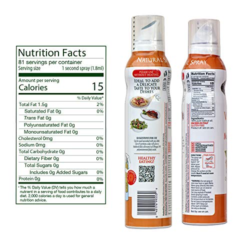 Mantova %100 Pure Cooking Spray Oil With Omega-3 Perfect For Ket