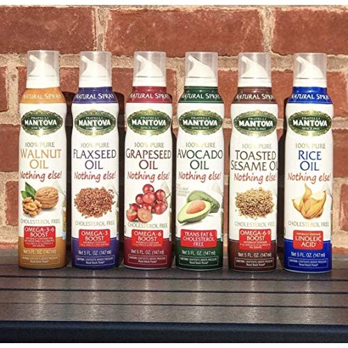 Mantova %100 Pure Cooking Spray Oil With Omega-3 Perfect For Ket