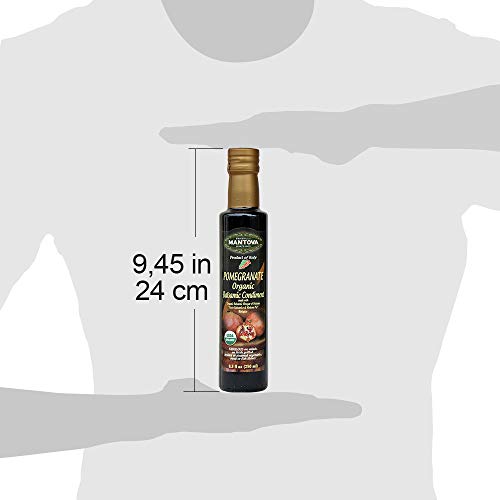 Mantova Pomegranate Organic Balsamic Vinegar, 7.2 Lb Pack Of 6