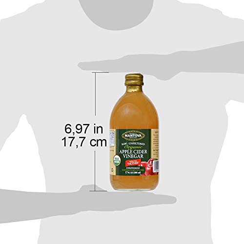 Mantova Raw Unfiltered Organic Apple Cider Vinegar With The Mot