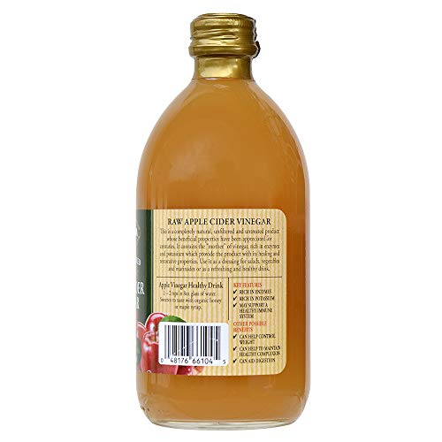 Mantova Raw Unfiltered Organic Apple Cider Vinegar With The Mot