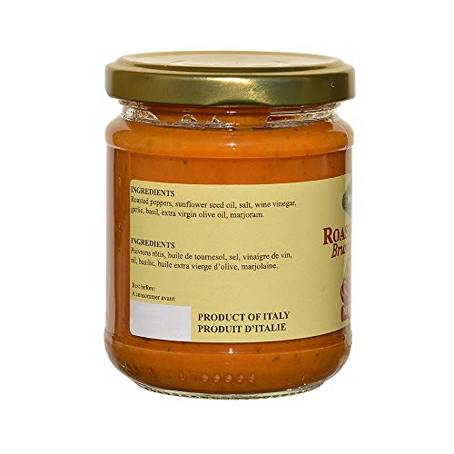 Mantova Roasted Peppers Bruschetta Topping 6 Oz, Pack Of 4 The