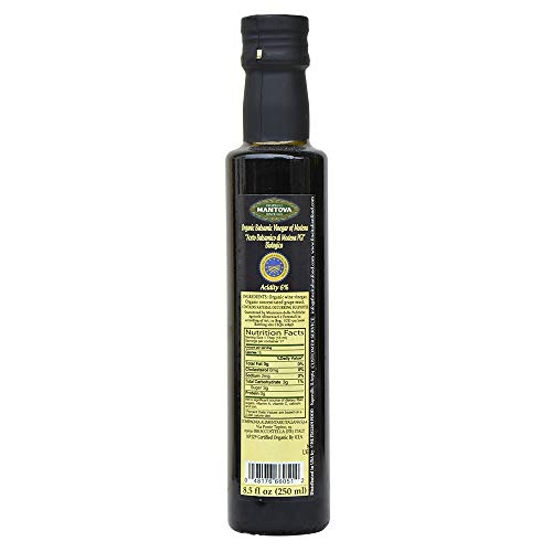 Organic Balsamic Vinegar Of Modena 8.5 Oz, With A Sweet, Clean,