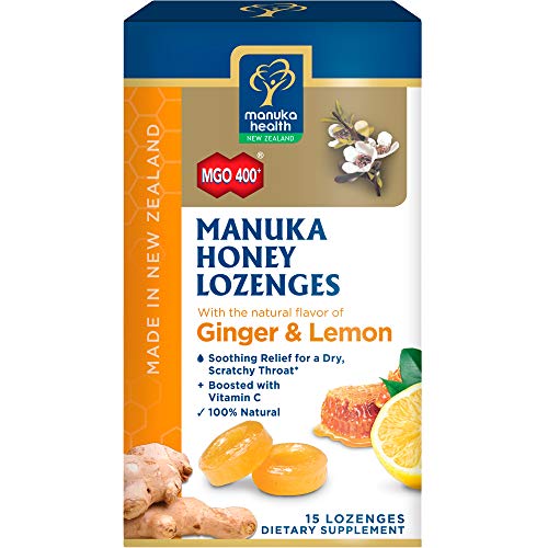 Manuka Health, Mgo 400+ Manuka Honey Lozenges With Lemon &Amp; Ginge