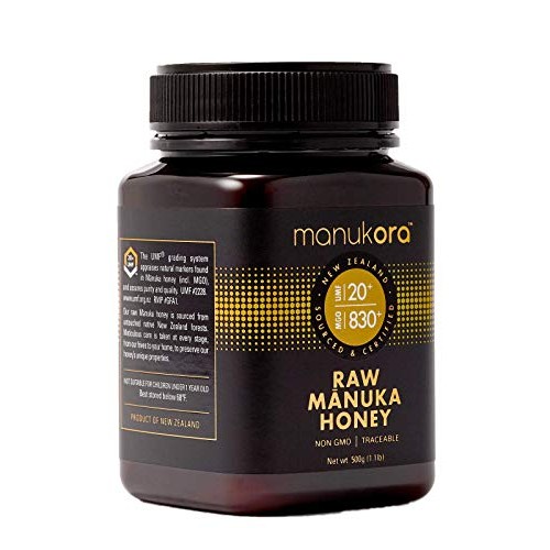 Manukora Umf 20+/Mgo 830+ Raw Mānuka Honey 500G/1.1Lb Authenti