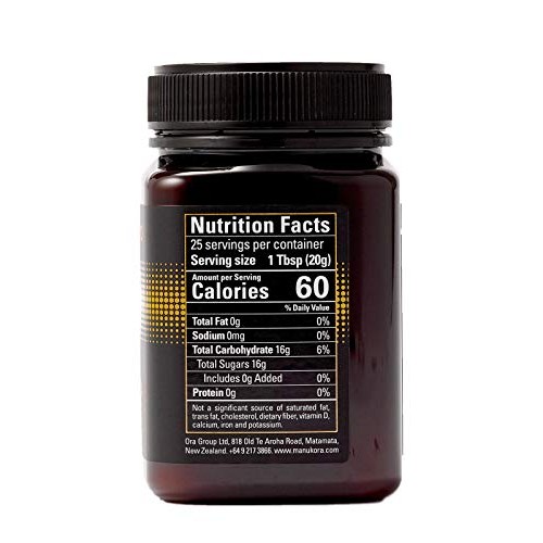 Manukora Umf 20+/Mgo 830+ Raw Mānuka Honey 500G/1.1Lb Authenti